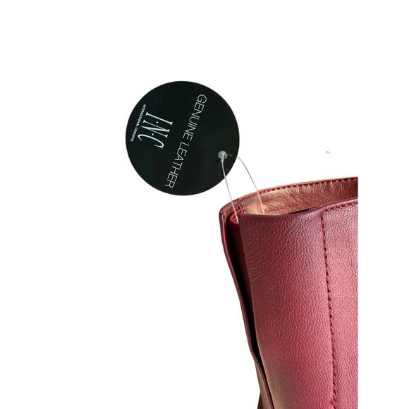 INC International Concepts Tabithaa Leather Over The Knee Boots Merlot 8.5 NWB - Picture 5 of 10